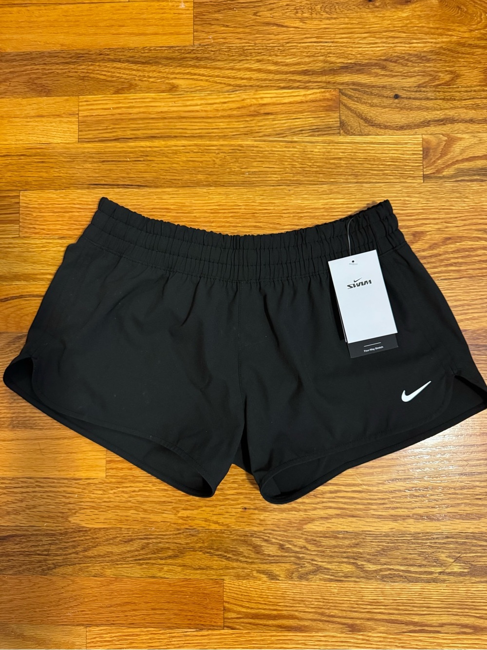 Nike Women’s Black Athletic Shorts: The Nike Women's Volley Swim Short